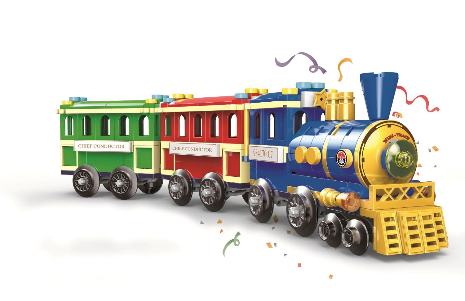 Playzu Building Blocks Mini Train - XB - 01112