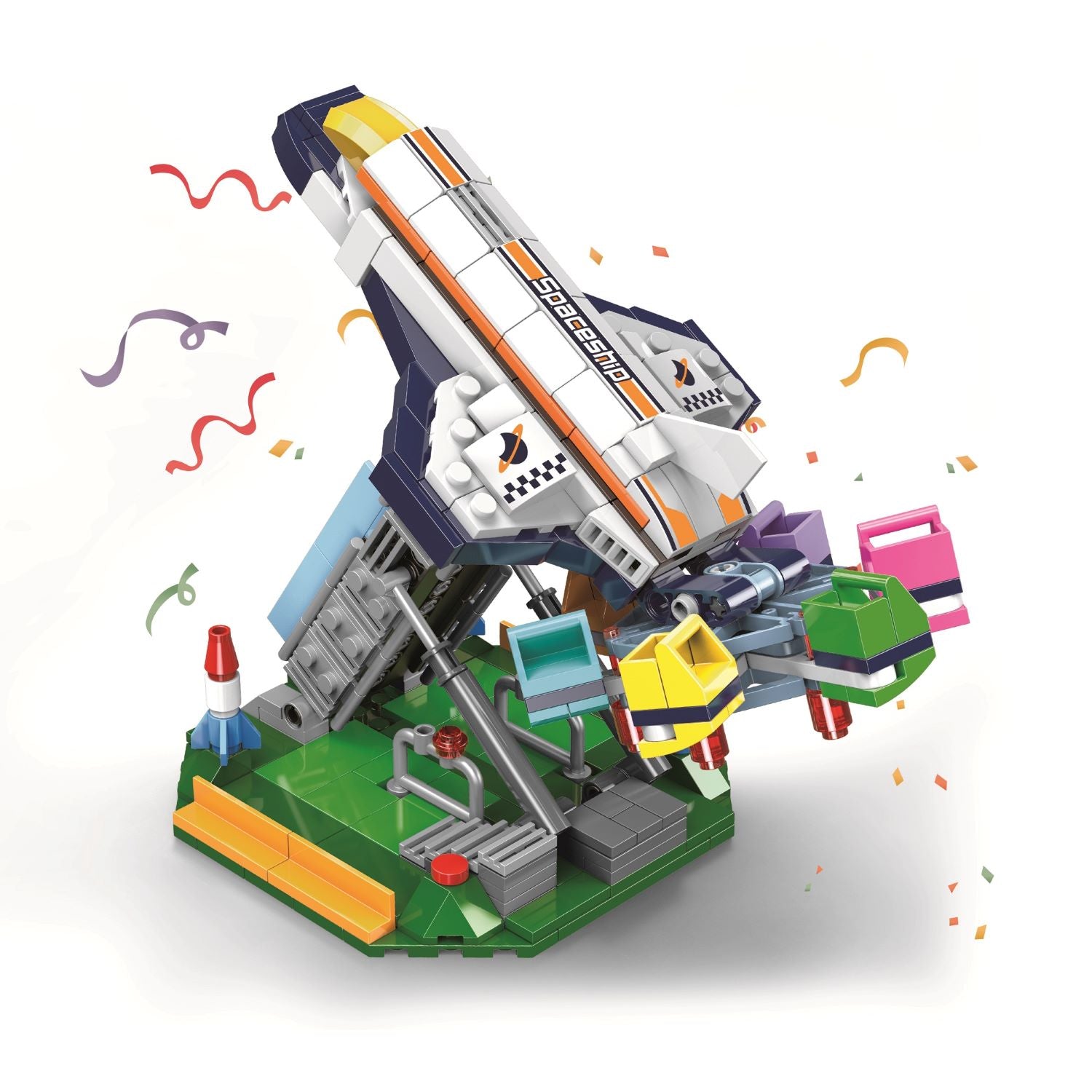 Playzu Building Blocks Space Shuttle - XB - 01111