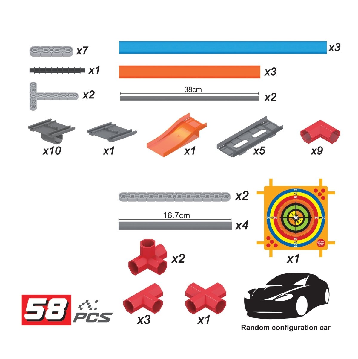 Playzu High Speed Pull Back-3A-Target - 679-114A