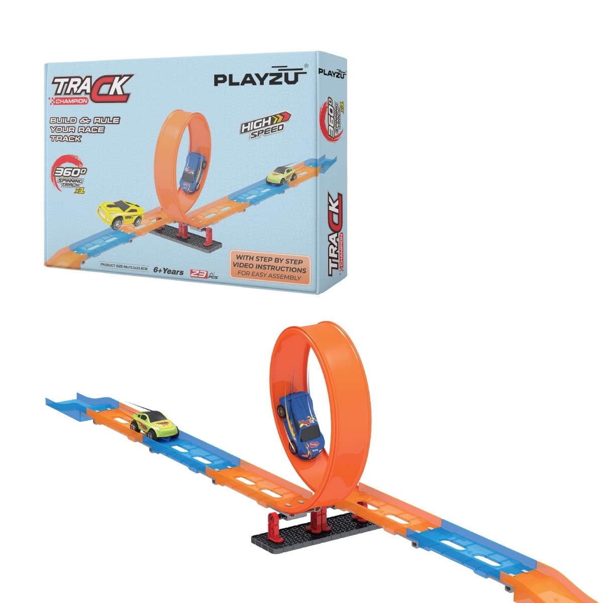 Playzu Pull Back Track Set-1A - 679-100