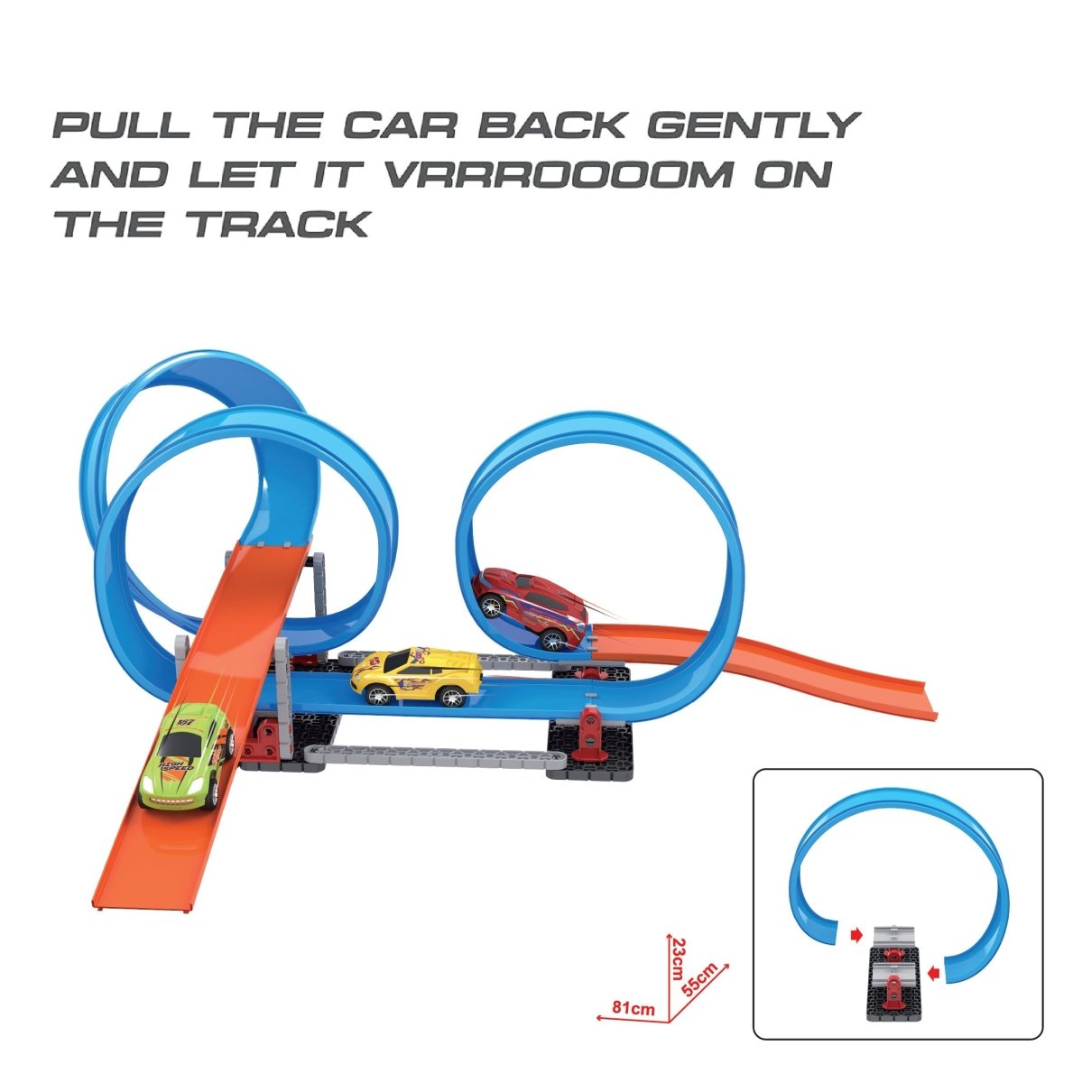 Playzu Pull Back Track Set 3B-Turn - 679-113