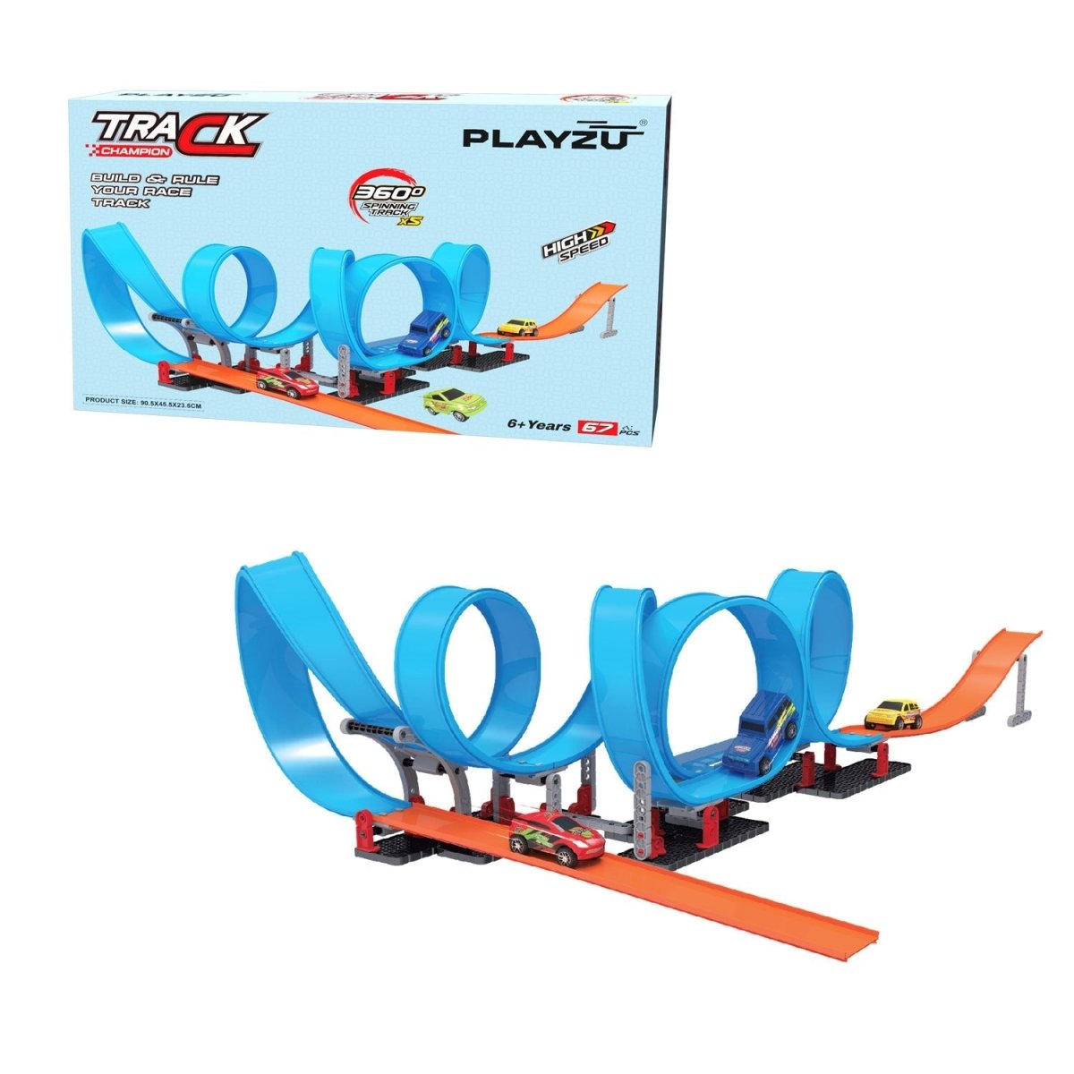 Playzu Pull Back Track Set- 5 - 679-108