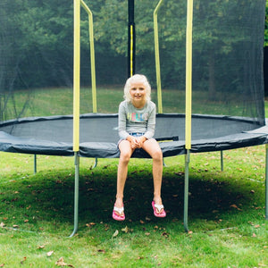 Plum 10ft Wave Springsafe Trampoline and Enclosure - Kids Activity & Play Equipment