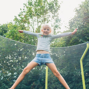 Plum 10ft Wave Springsafe Trampoline and Enclosure - Kids Activity & Play Equipment