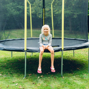Plum 14ft Wave Springsafe Trampoline and Enclosure - Kids Activity & Play Equipment