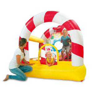 Plum Candy Bouncer with Inflator & Storage Bag - Kids Activity & Play Equipment