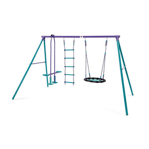 Plum Metal Multiplay Swing Set - Kids Activity & Play Equipment
