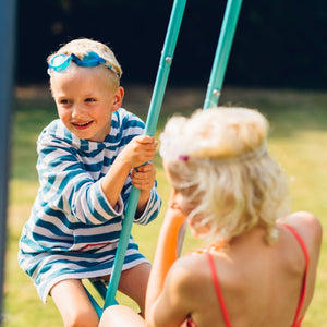Plum Premium Metal Single Swing and Glider with Mist - Kids Activity & Play Equipment