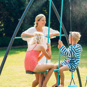 Plum Premium Metal Single Swing and Glider with Mist - Kids Activity & Play Equipment