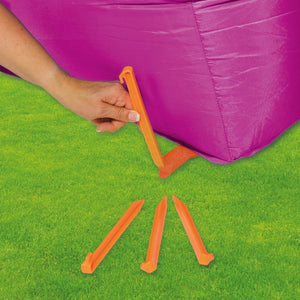 Plum Rocket Bouncer with Inflator & Storage Bag - Kids Activity & Play Equipment