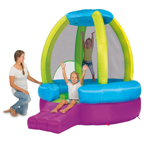 Plum Rocket Bouncer with Inflator & Storage Bag - Kids Activity & Play Equipment