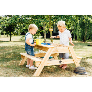 Plum Surfside Sand & Water Wooden Picnic Table - Kids Activity & Play Equipment