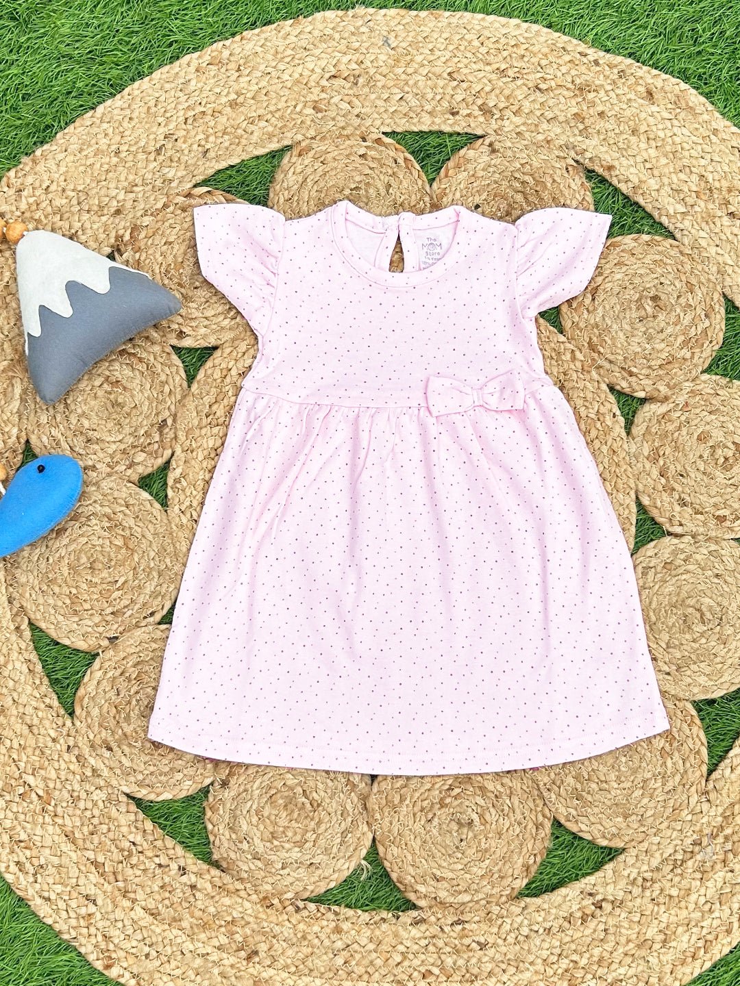 Polka Dotted Girls Casual Dress