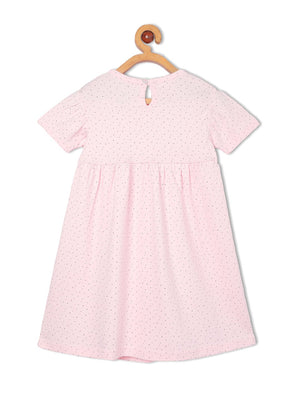 Polka Dotted Girls Casual Dress