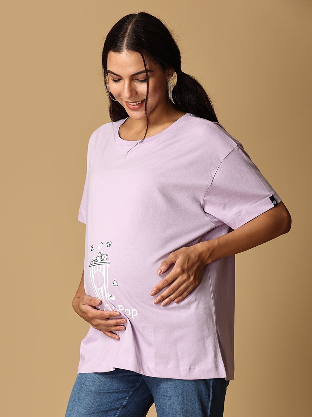 The Mom Store - Twinning Combo - Pop Mumma and Baby Twinning - Combo of 1 T-shirt and 1 Onesie - TWN2 - POMTSOS