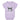 Front view of Pop Star Baby Onesie kept against white background.