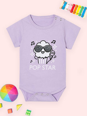 Top view of Pop Star Baby Onesie