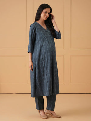 Powder Slate Maternity and Nursing Co Ord Set - S Maternity Co-ord Set