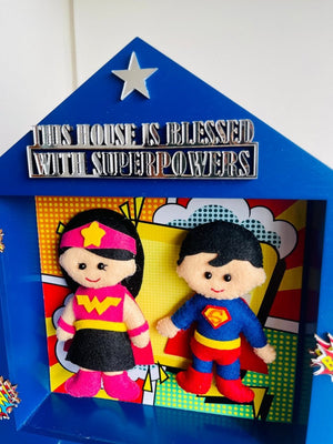 Power Brother & Sister Personalised Name Plaque - Little Surprise BoxPower Brother & Sister Personalised Name Plaque