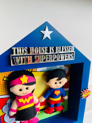 Power Brother & Sister Personalised Name Plaque - Little Surprise BoxPower Brother & Sister Personalised Name Plaque