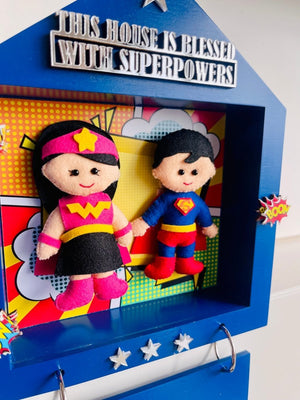 Power Brother & Sister Personalised Name Plaque - Little Surprise BoxPower Brother & Sister Personalised Name Plaque