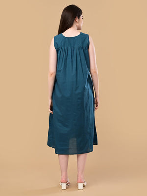 PowerFrame Maternity and Nursing Shacket Dress - Orange Maternity Casual Dress