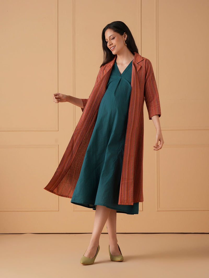 PowerFrame Maternity and Nursing Shacket Dress