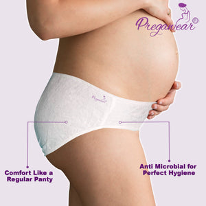 Pregawear Lochia Maternity Panties Disposable Pregnancy Postpartum Absorption Kit - XS Disposable Maternity Panty