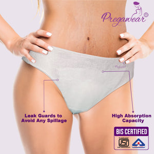 Pregawear Lochia Maternity Panties Disposable Pregnancy Postpartum Absorption Kit - XS Disposable Maternity Panty