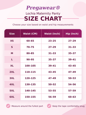 Pregawear Lochia Maternity Panty & Pad Combo Pack of 5 | Disposable Postpartum Underwear - XS Maternity & Postpartum Care