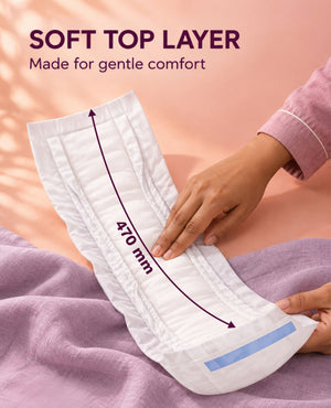 Pregawear Maternity Pads for Women | Extra Long Postpartum Pads for Heavy Bleeding & Discharge | Super Absorbent After Delivery Pads | Leak Guard, Soft & Breathable | Overnight Protection & Hospital Bag Essentials - Pack of 5 Maternity & Postpartum Care