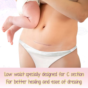 Pregawear Maternity Panty C Section Heavy Flow Postpartum Overnight Care - XS Disposable Maternity Panty