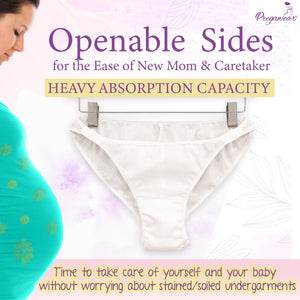 Pregawear Maternity Panty C Section Heavy Flow Postpartum Overnight Care - XS Disposable Maternity Panty