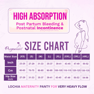 Pregawear Maternity Panty for C-Section & Heavy Flow Care - XS Disposable Maternity Panty