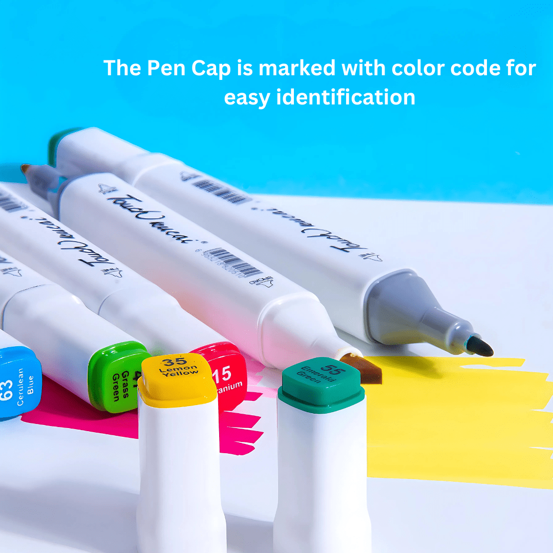 Premium Color Set 24 PC | Dual Tip Art Maker | Broad and Point | Premium quality for Kids - Color_TouchParker_Pen_24Pc_16*10*7