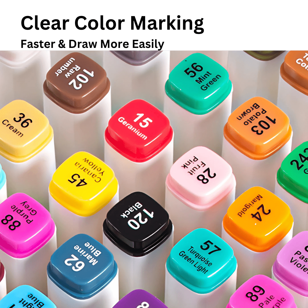 Premium Color Set 24 PC | Dual Tip Art Maker | Broad and Point | Premium quality for Kids - Color_TouchParker_Pen_24Pc_16*10*7