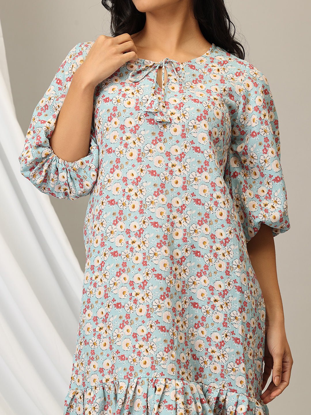 Pretty In Blooms Women's A - Line Dress - WDRS - PTYBL - S