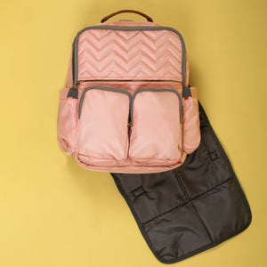 Pretty In Pink Diaper Bag (Two Front Pockets) - Pink Diaper Bags