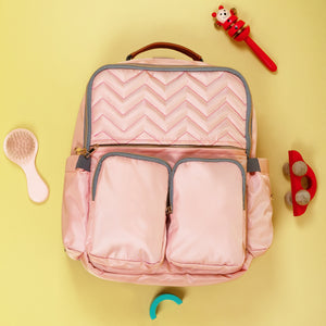 Pretty In Pink Diaper Bag (Two Front Pockets) - Pink Diaper Bags