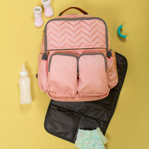 Pretty In Pink Diaper Bag (Two Front Pockets) - Pink Diaper Bags