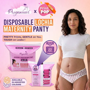 Print Pop Disposable Lochia Maternity Panty - M Disposable Maternity Panty