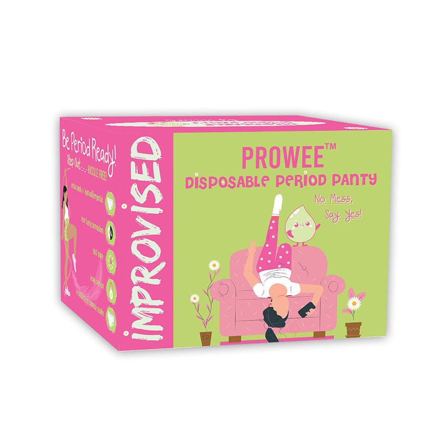 Prowee Period Panty - Disposable Leak - Proof,Overnight, Heavy Flow & Rash - Free - PF015A - XS/S