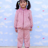 Puffin in Pink Kids Fleece Zipper Jacket & Sweatpants Combo - KWW2 - PFNZSP - 6 - 12