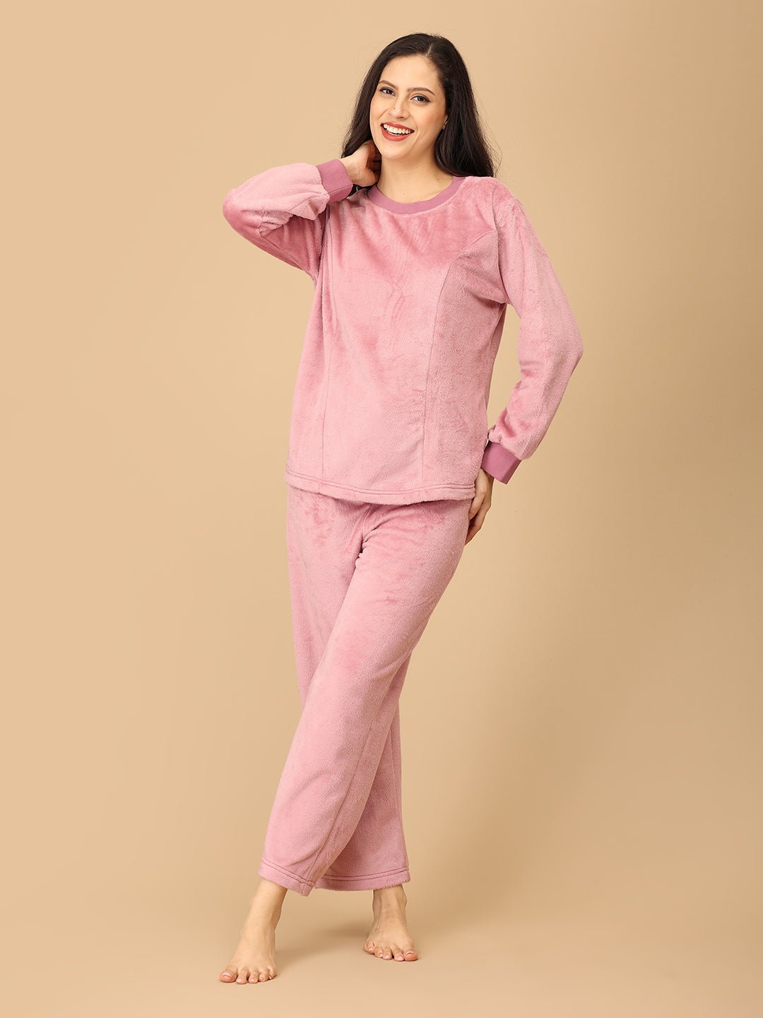 Puffin in Pink Womens Fleece Co - ord Set - MWW - SD - PFNIP - S