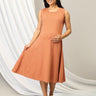 Pumpkin Spice Maternity and Nursing Sleeveless Winter Dress - DRS - SD - PMPSP - S