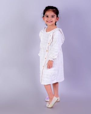 PURE BLISS OFF WHITE GIRLS CASUAL DRESS