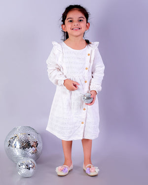 PURE BLISS OFF WHITE GIRLS CASUAL DRESS