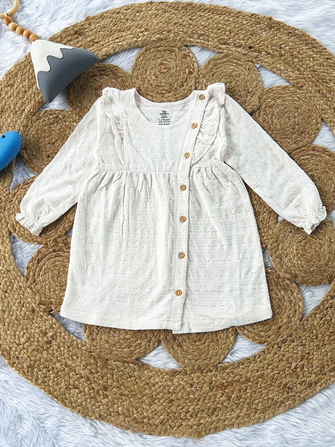 Pure Bliss Off White Girls Casual Dress