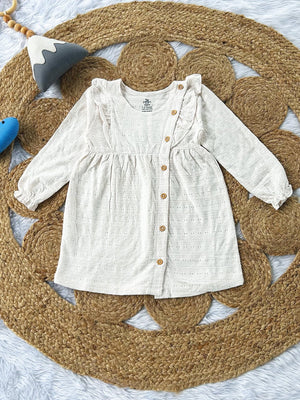 Pure Bliss Off White Girls Casual Dress
