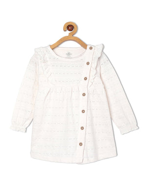 Pure Bliss Off White Girls Casual Dress